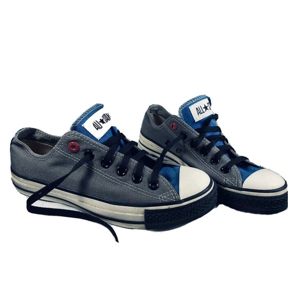 Chuck Taylor Converse Low M5.5 W7.5 Aids Awareness Join Red Product Gray Black - Picture 1 of 10